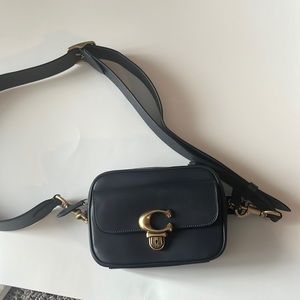Coach Studio Camera Bag in Navy Blue